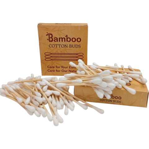 Sustainable Bamboo Cotton Earbuds | Biodegradable Ear Cleaning Buds
