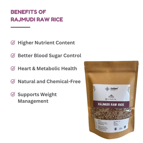 Natural Rajmudi Raw Rice | Premium Indigenous Karnataka Rice