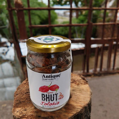 Bhut Jolokia Pods (Ghost Chilli) | Oven Dried Premium | 70 GM