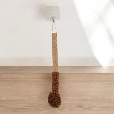 Natural Coconut Coir Bottle Brush for Eco-Friendly Deep Cleaning