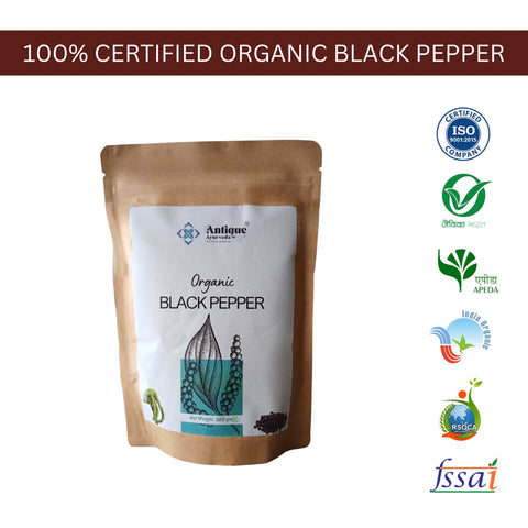 Organic Black Pepper (Kali Mirch) | Premium Peppercorns