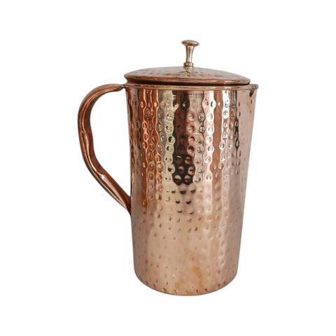 Pure Copper Water Jug 1.6 Liter | Ayurvedic Health Vessel