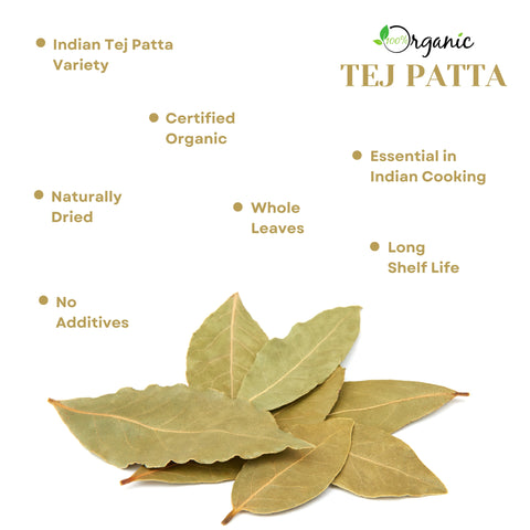 Organic Whole Bay Leaves (Tej Patta) – Dried