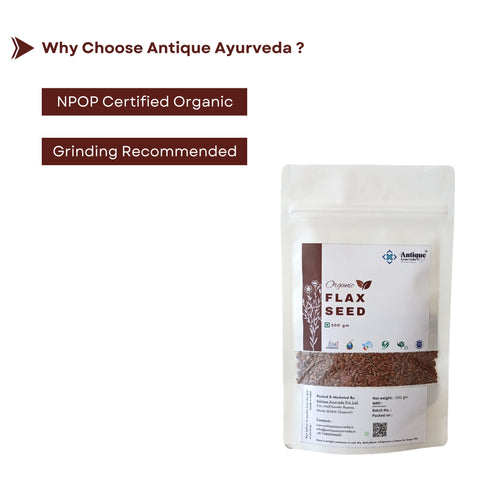 Organic Flax Seeds (Alsi) – Raw & Natural