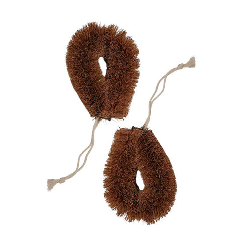 Natural Coir Vegetable Scrubber | Chemical-Free Produce Cleaner