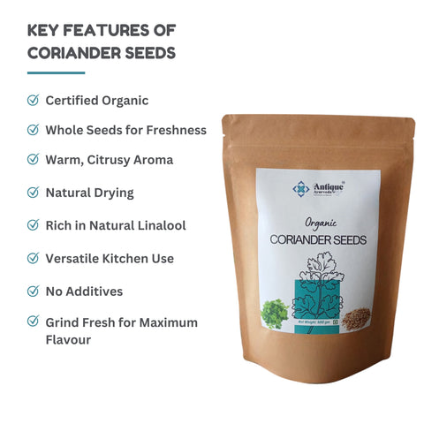 Organic Coriander Whole Seeds (Dhaniya)