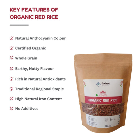 Organic Red Rice – Whole Grain, Naturally Grown