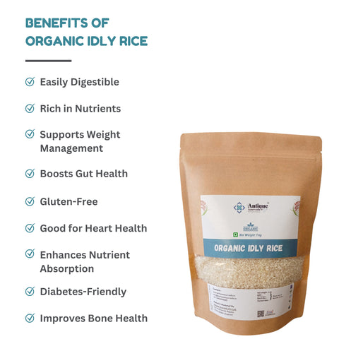 Organic Idly Rice  |  Premium Short Grain for Perfect South Indian Breakfast