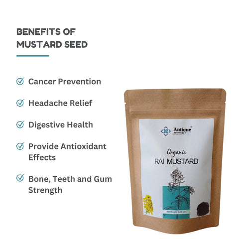 Organic Mustard Seeds (Rai)  | Premium Quality | 500 GM