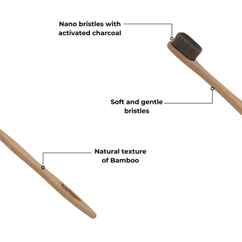 Bamboo Toothbrush with Nano Bristles | Eco-Friendly Dental Care
