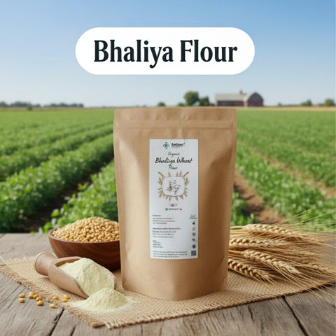 Organic Bhaliya Wheat Flour | Premium Whole Wheat Flour