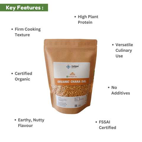 Organic Chana Dal | Premium Split Bengal Gram