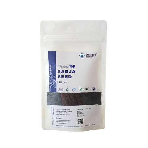Organic Sabja Seeds | Sweet Basil Seeds for Natural Cooling & Weight Management
