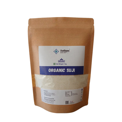 Organic Suji (Semolina) | Premium Quality Durum Wheat Rava | 1 KG