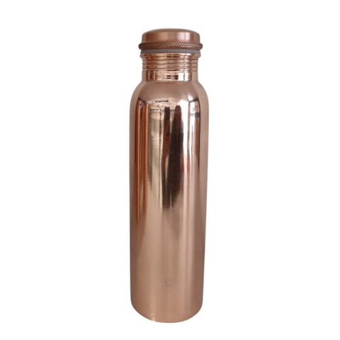 Pure Copper Water Bottle Plain | Classic Ayurvedic Hydration