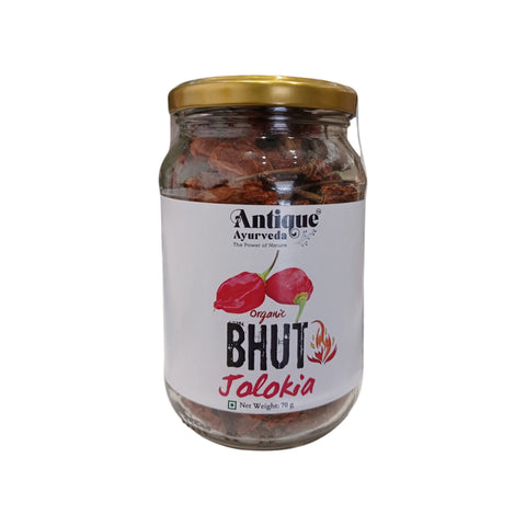 Bhut Jolokia Pods (Ghost Chilli) | Oven Dried Premium | 70 GM