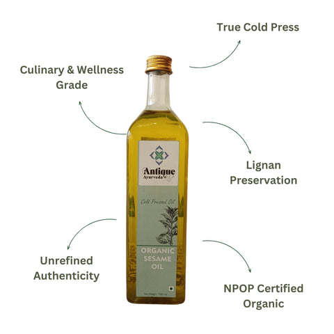 Organic Cold Pressed Sesame Oil (Til Ka Tel)