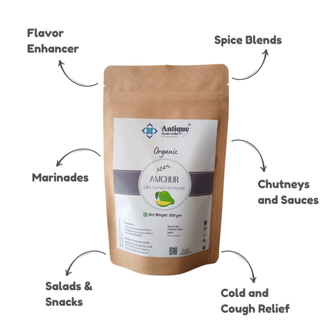 Organic Amchur (Dry Mango Powder) | Pure Tangy Spice | 100 GM