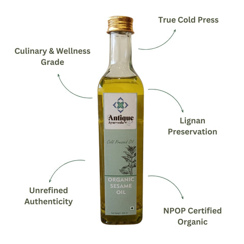Organic Cold Pressed Sesame Oil (Til Ka Tel)