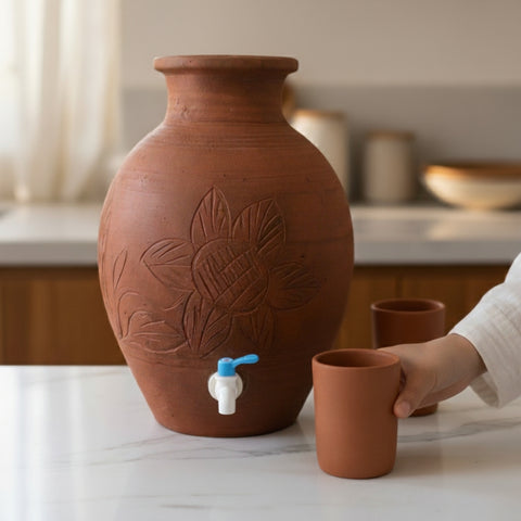 Traditional Clay Matka | Natural Water Cooling Vessel