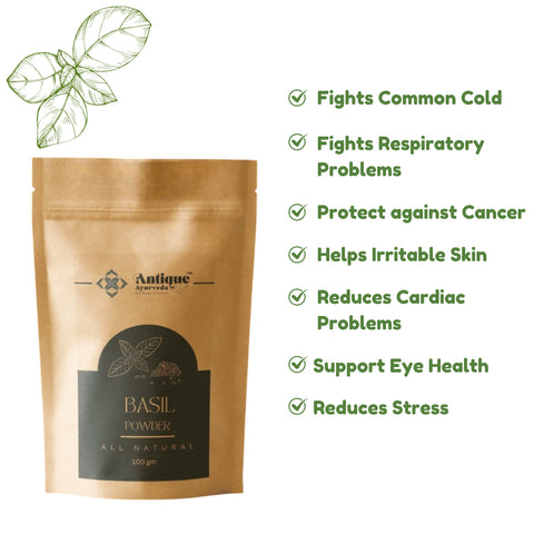 Pure Tulsi Leaves Powder | Natural Holy Basil Powder