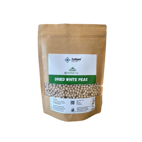 Organic Dried White Peas | Premium Quality