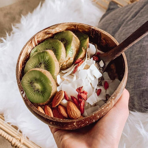Handcrafted Natural Coconut Shell Bowl  | Sustainable Dining Bowls