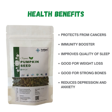 Organic Pumpkin Seeds | Zinc Rich Kernels for Prostate & Heart Health